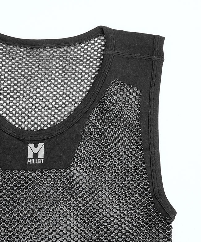 MIVO1248]MILLET(ミレー) DRYNAMIC MESH NS CREW ドライナミック