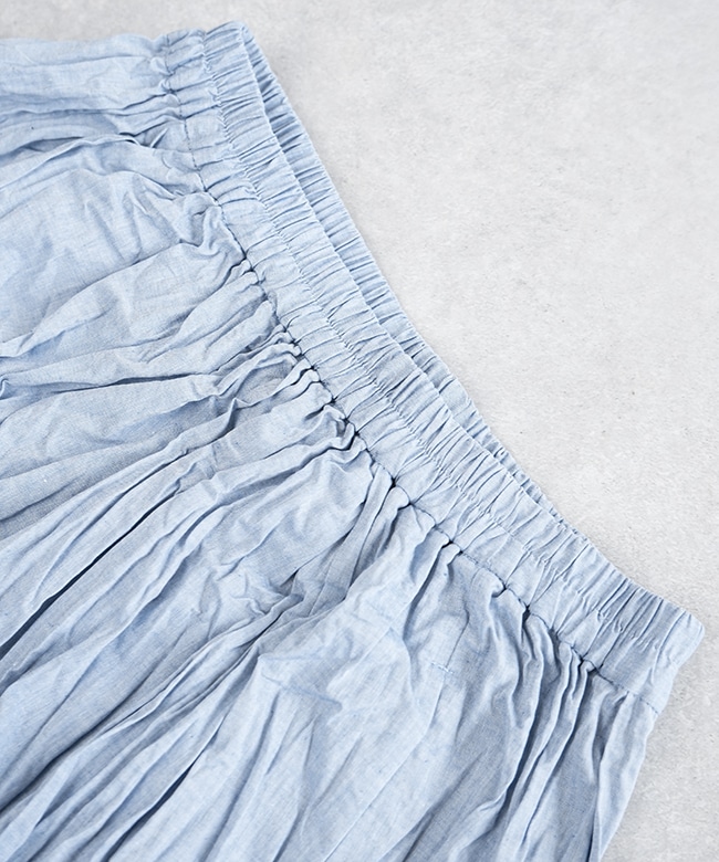 ティミー SALE 30%OFF】[2-769766]Midi Umi(ミディウミ) シャンブレーギャザー