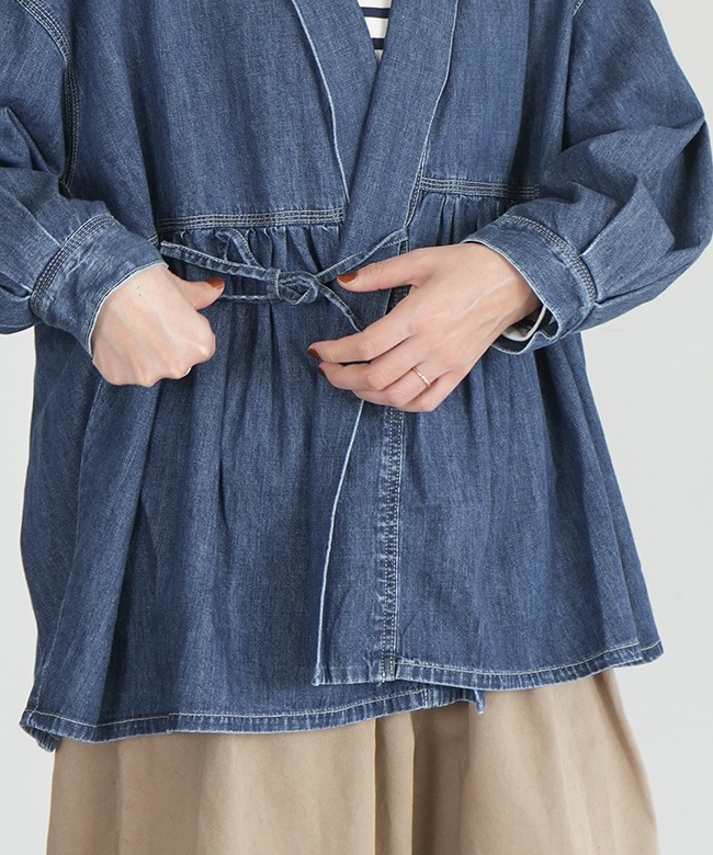 Brocante / ブロカント綾デニム フェルミエジャケット 38-283e]Brocante(ブロカント) 8ozデニム フロンセジャケット