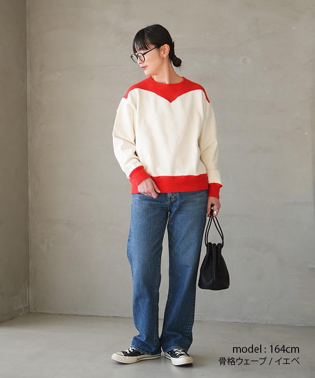 25AMSCU09]THE SHINZONE(ザ シンゾーン) COLOR BLOCK SWEATSHIRT