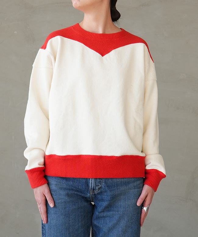 25AMSCU09]THE SHINZONE(ザ シンゾーン) COLOR BLOCK SWEATSHIRT