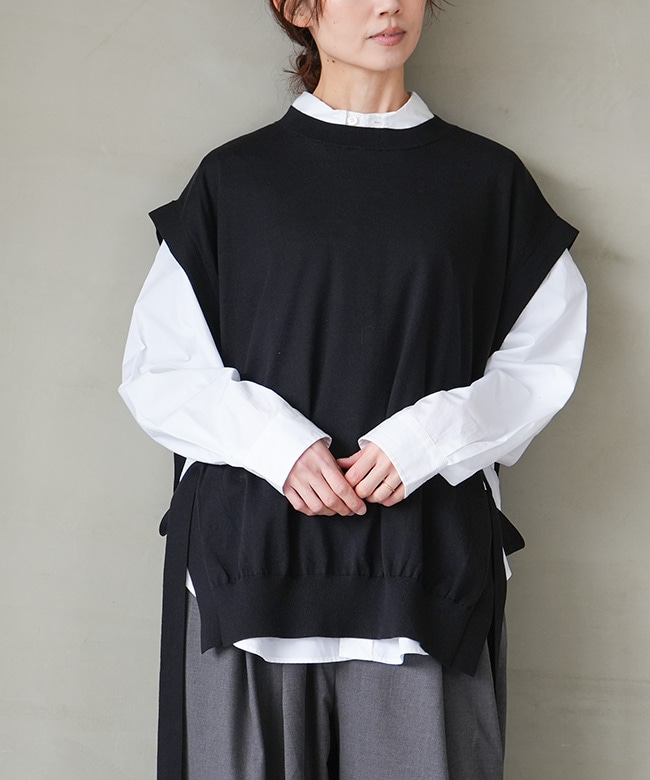 ミディウミ Midi Umi ベスト SALE 50%OFF】Midi Umi(ミディウミ)キルティングリバーシブルベスト