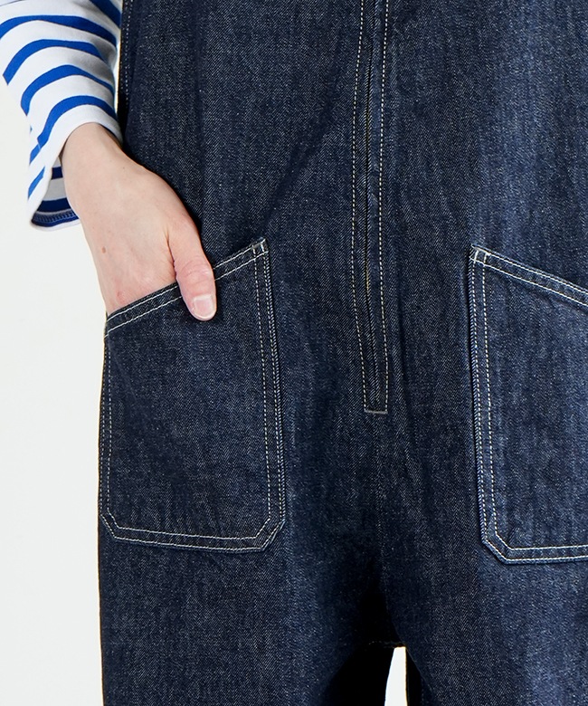 JL251P35]JOHNBULL(ジョンブル) デニムチューブサロペット