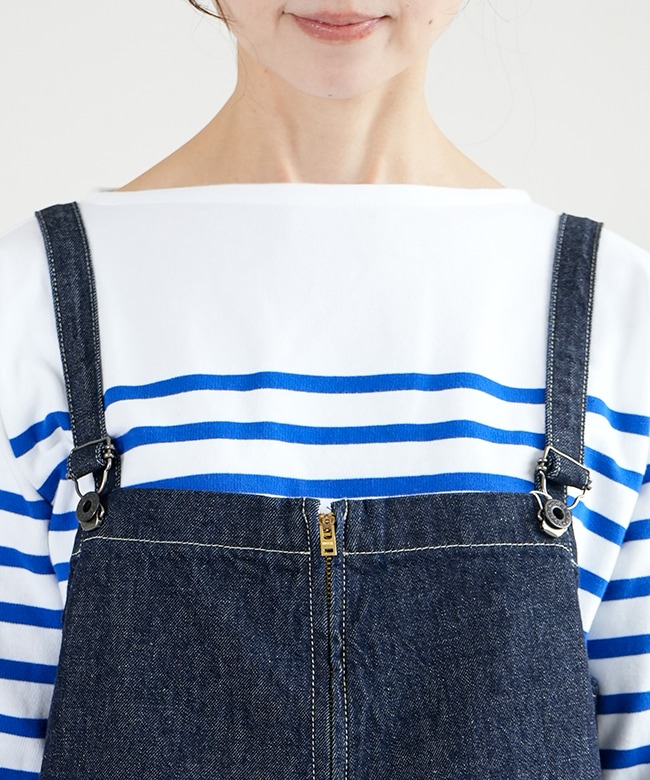 JL251P35]JOHNBULL(ジョンブル) デニムチューブサロペット