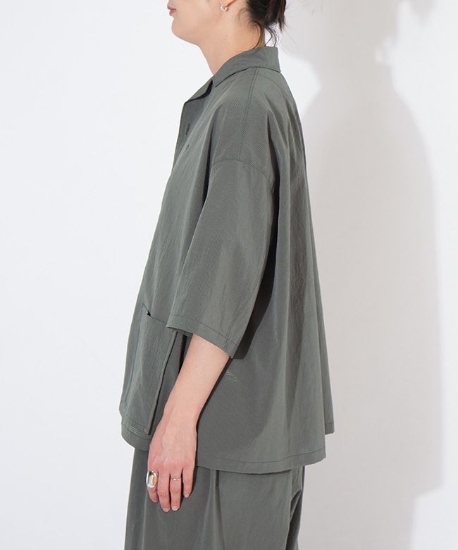 ノーコントロールエアー NO CONTROL AIR 19AW シャツ ジャケッ NO CONTROL AIR(ノーコントロールエアー) ポリエステルタイプライター