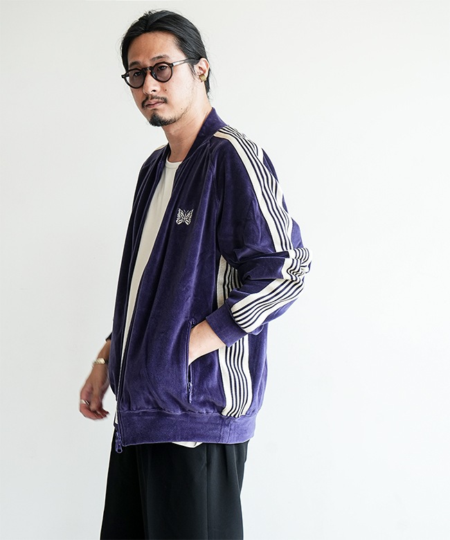 RW323]NEEDLES(ニードルズ) Rib Collar Track Jacket - C/PE