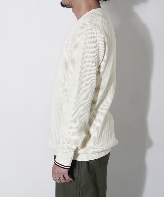 K6507]FRED PERRY(フレッドペリー)ワッフルスティッチニット セーター