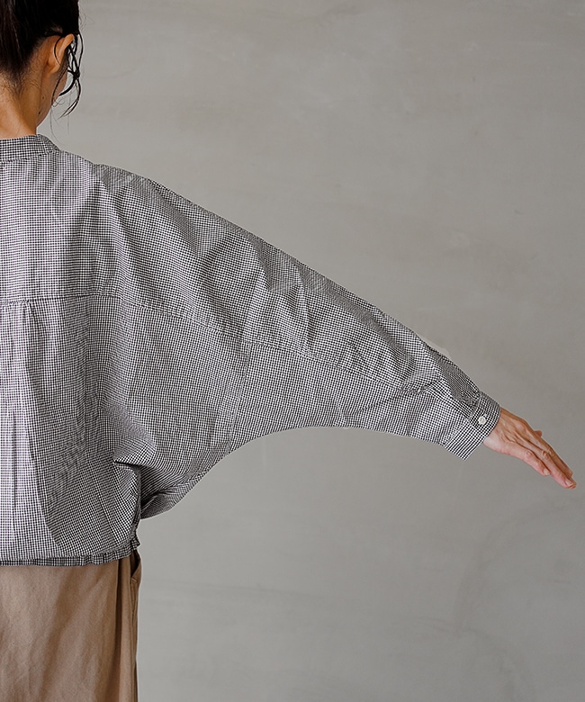 8255T-020]grin(グリン) ブロードドルマン長袖シャツ レディース