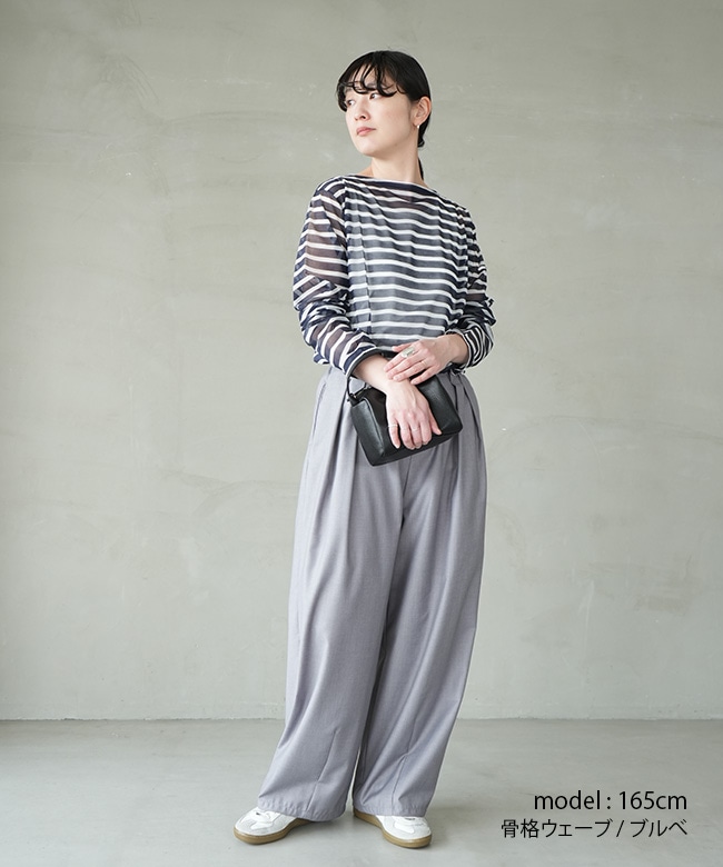 ホツトウイルシリーズ ORCIVAL(オーシバル/オーチバル) SEETHROUGH BOAT NECK L/S P.O
