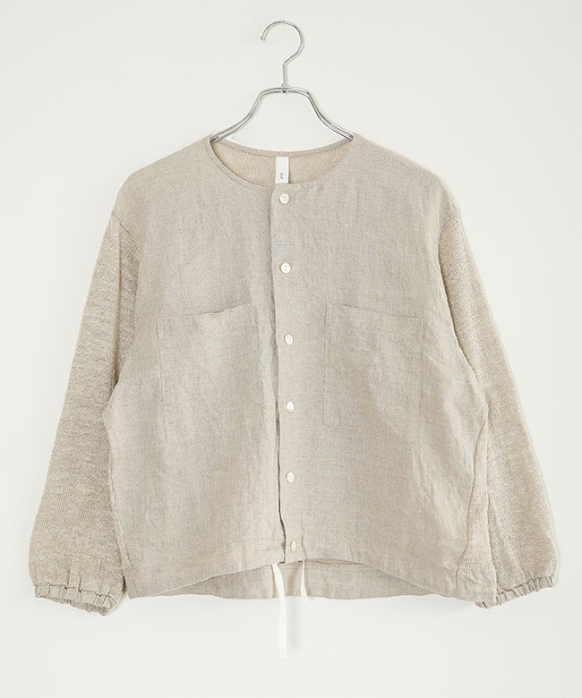 ◎◎prit(プリット)別注カラー リネン天竺×60/1 フレンチリネン 切替裾