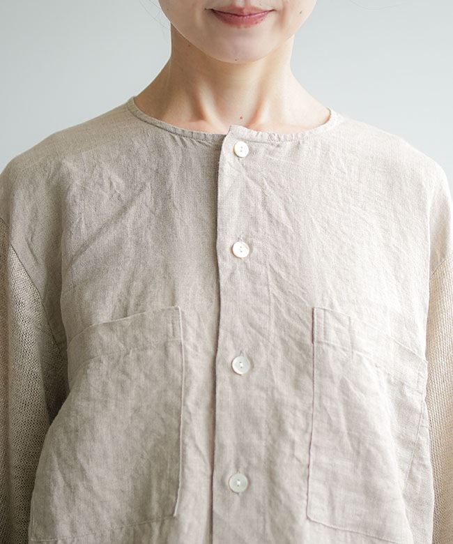 SALE 20%OFF】prit(プリット)別注カラー リネン天竺×60/1 フレンチ
