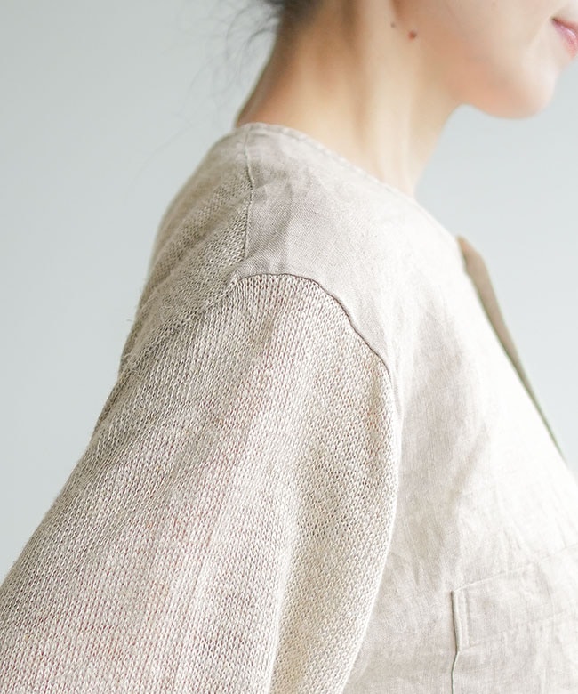 SALE 20%OFF】prit(プリット)別注カラー リネン天竺×60/1 フレンチ