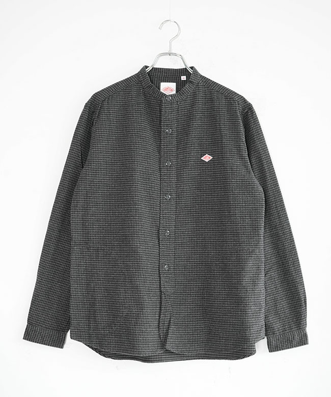 ◇DANTON(ダントン) BAND COLLAR SHIRT L/S バンドカラーシャツ ロング