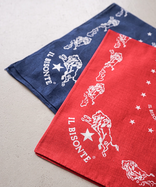 ◇【国内正規販売店】[5432404194]IL BISONTE(イルビゾンテ) バンダナ