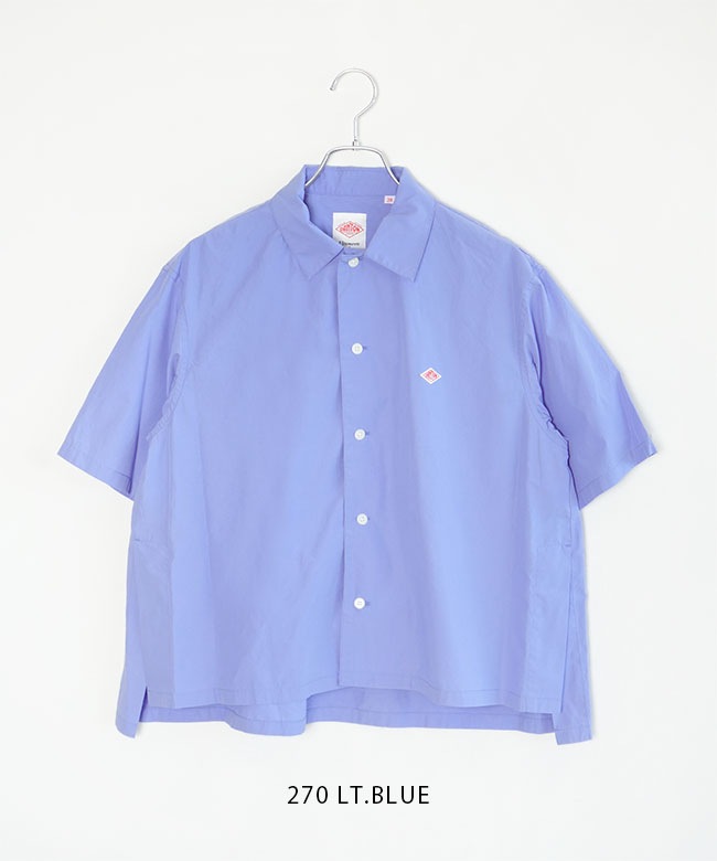 ◇DANTON(ダントン) コットンポプリンハーフスリーブシャツ 半袖 五分