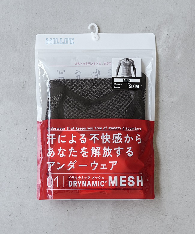 MIVO1566]MILLET(ミレー) DRYNAMIC NESH SHORT SLEEVE ドライ