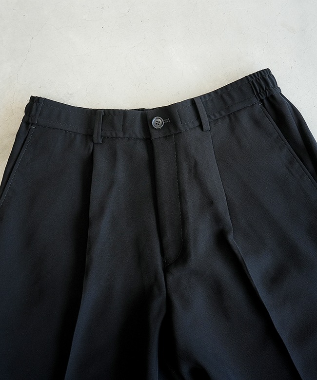N.HOOLYWOOD ワイドテーパードスラックス Mサイズ ブラック WIDE TAPERED EASY SLACKS N.HOOLYWOOD COMPILE│N-HOOLYWOOD.COM
