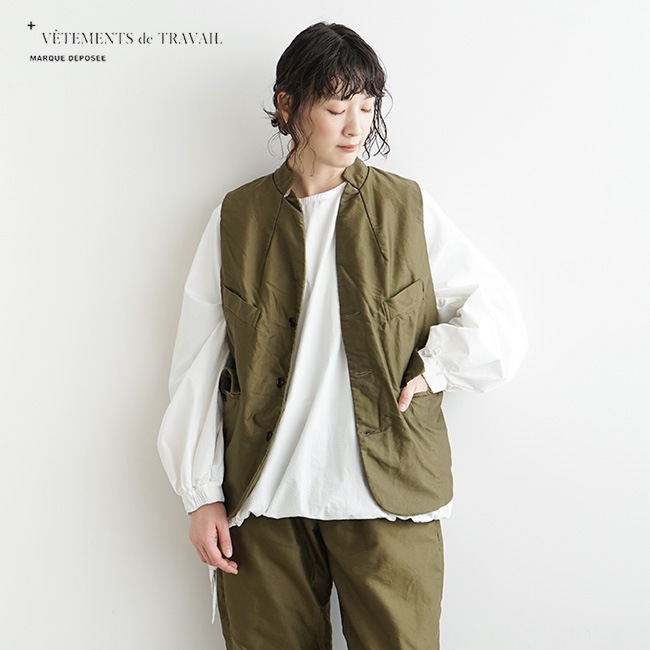 GRANDPA-VEST]＋VETEMENTS de TRAVAIL(プリュス ヴェットモン ドゥ 