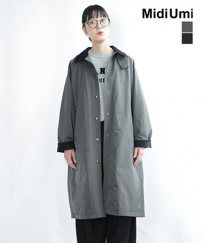 SALE 10%OFF】[4-770044]Midi Umi(ミディウミ)hunting long coat