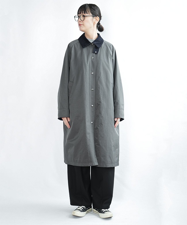 4-770044]Midi Umi(ミディウミ)hunting long coat ハンティングロング