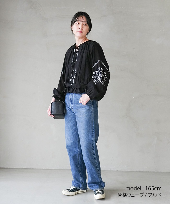 THE SHINZONE(ザ・シンゾーン)EMBROIDERED BLOUSE エンブロイダード