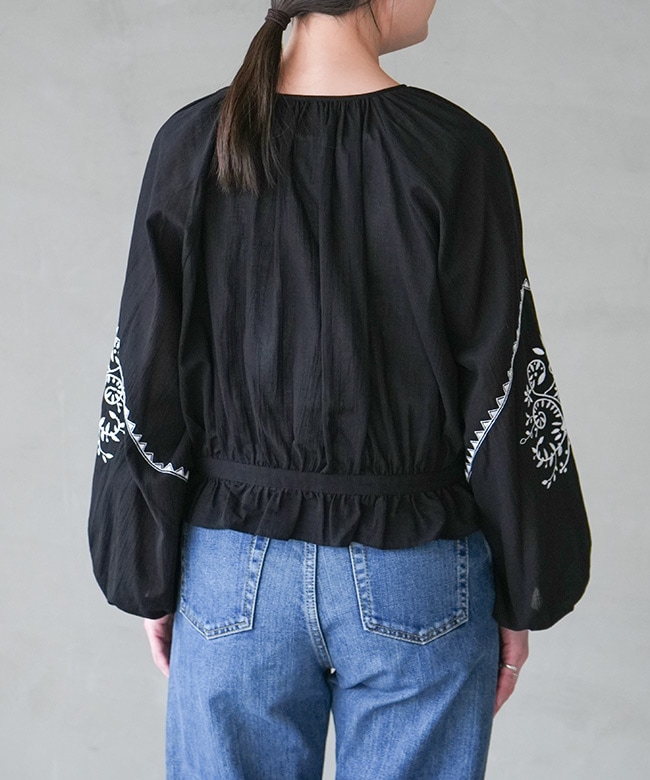 THE SHINZONE(ザ・シンゾーン)EMBROIDERED BLOUSE エンブロイダード