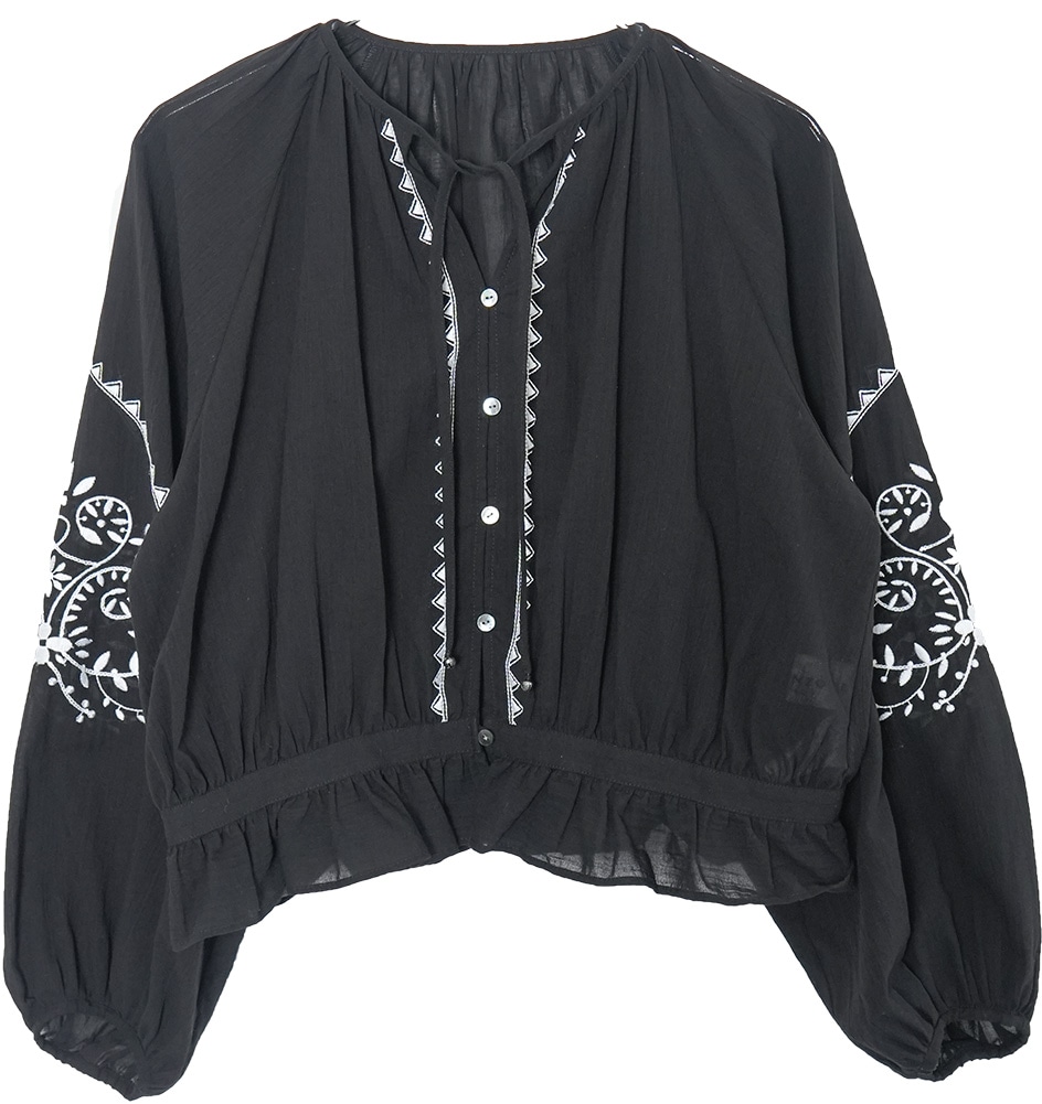 THE SHINZONE(ザ・シンゾーン)EMBROIDERED BLOUSE エンブロイダード