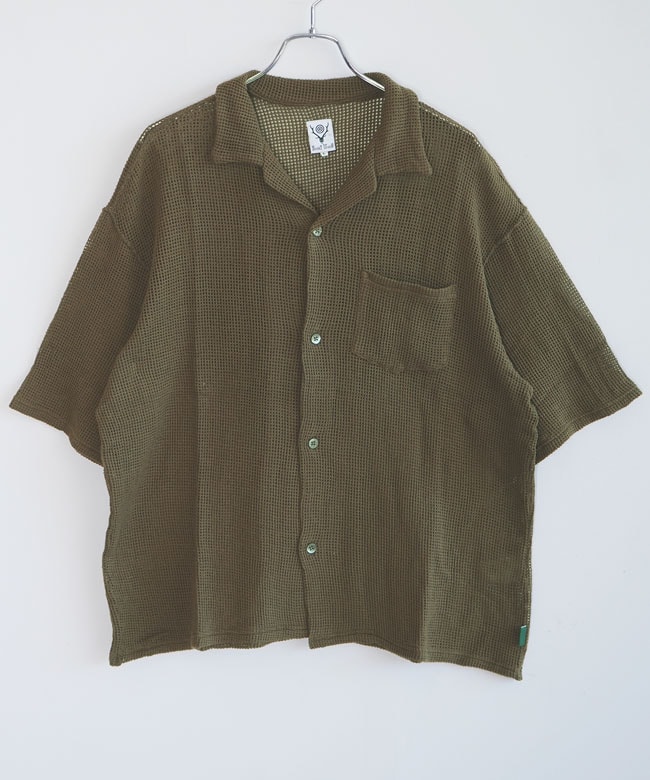 South2West8(サウスツーウエストエイト) S/S Open Collar Shirt