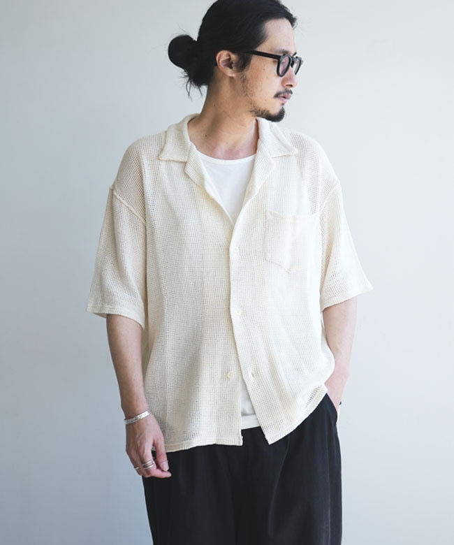 South2West8(サウスツーウエストエイト) S/S Open Collar Shirt