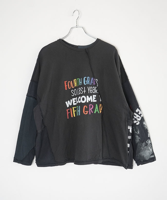 sunny side up(サニーサイドアップ)PATCHWORK L/S T パッチワーク長袖T
