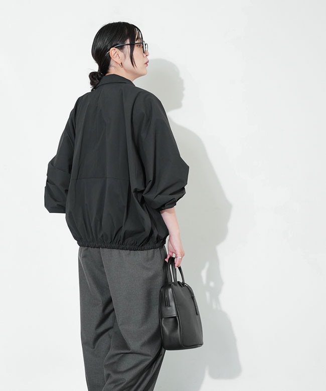 ◇mizuiro ind (ミズイロインド) high neck zip blouson ハイネック