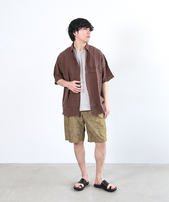 BRUNABOINNE　シャツ SALE 30%OFF】BRU NA BOINNE(ブルーナボイン) スタンプアロハ メンズ
