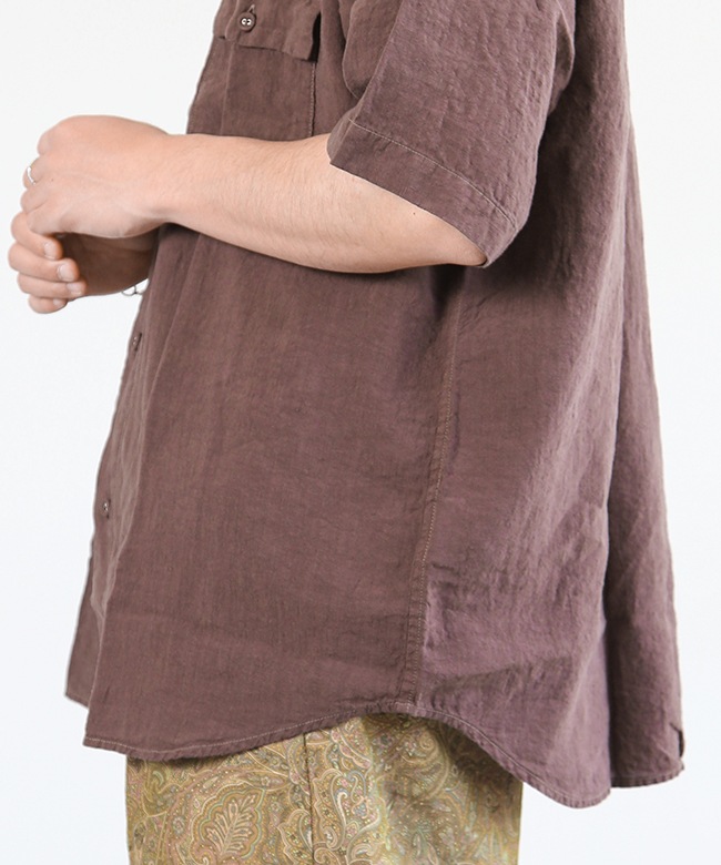 SALE 30%OFF】BRU NA BOINNE(ブルーナボイン) グランパリネンシャツ