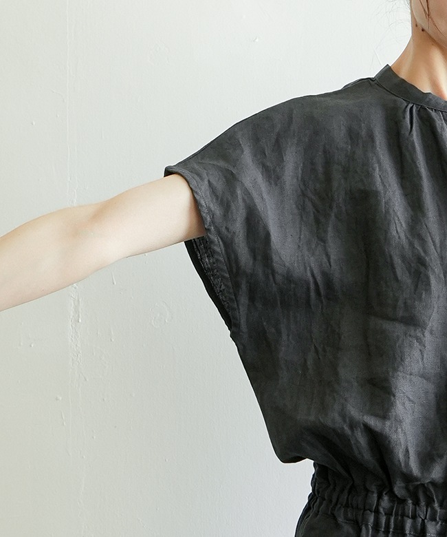 SALE 20%OFF】blue willow(ブルーウィロー) リネンオールインワン 半袖