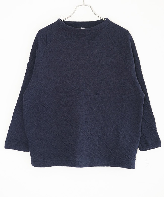 P90654]prit(プリット) ウール綿接結ラグランスリーブボトルネックプル