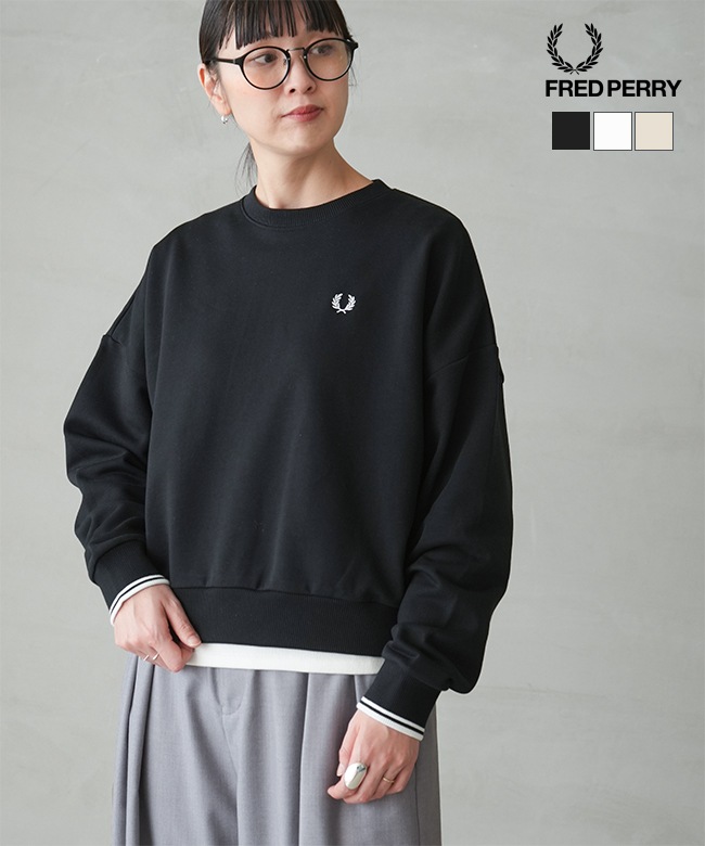 G1148]FRED PERRY(フレッドペリー)Tipped Sweatshirt ティップド