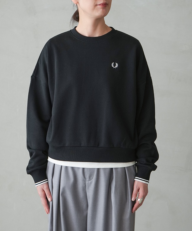 G1148]FRED PERRY(フレッドペリー)Tipped Sweatshirt ティップド