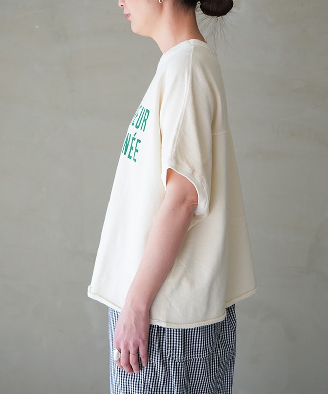 NATURAL LAUNDRY(ナチュラルランドリー) CL裏毛 プチボヌールpt T NATURAL LAUNDRY(ナチュラルランドリー) CL裏毛 プチボヌールpt T