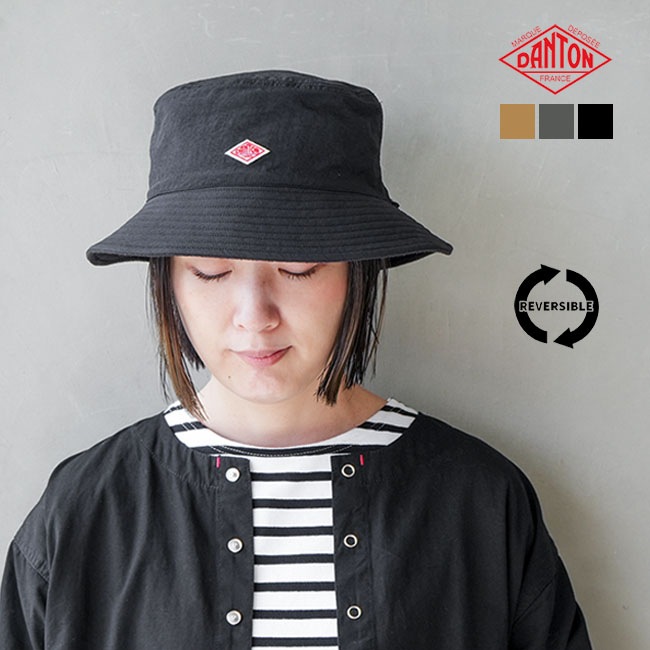 ◇[DT-H0232LIC]DANTON(ダントン) REVERSIBLE BUCKET HAT リバーシブル