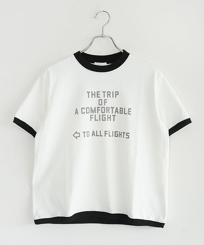 KAPITAL mariaプリントTシャツ　チビT リンガーネック BLUE LAKE MARKET(ブルーレイクマーケット) アメリカンドライ天竺