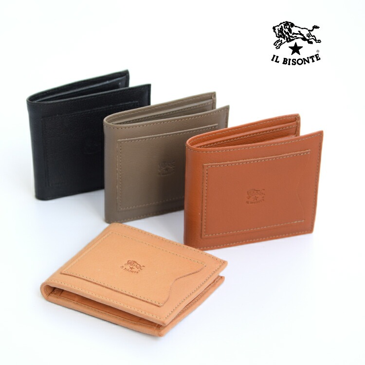 ◇【国内正規販売店】 IL BISONTE(イルビゾンテ) レザー二つ折り