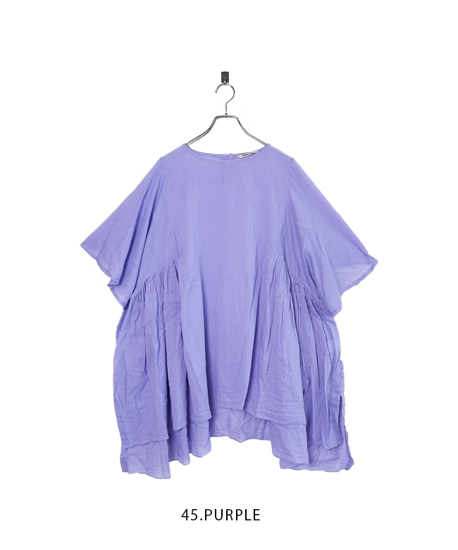 SALE 50%OFF】[TB24222]tumugu(ツムグ) カディコットン チュニック