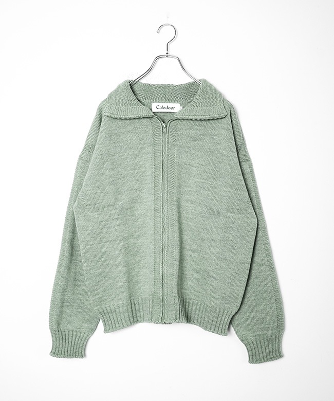 SALE 50%OFF】Caledoor(カレドアー) Merino Wool zip-up jumper メリノ