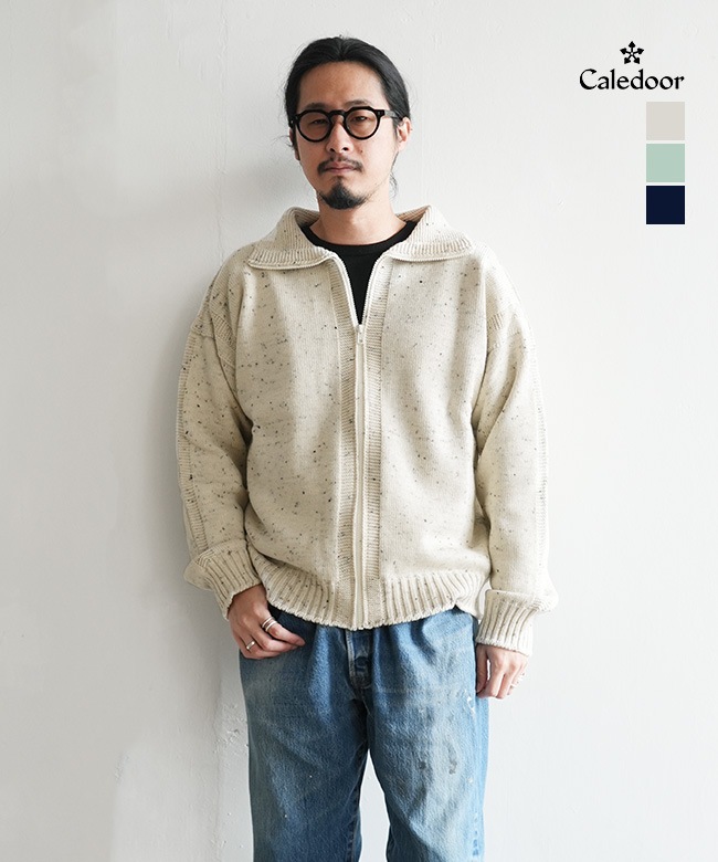 SALE 20%OFF】[6053-1303]Caledoor(カレドアー) Merino Wool zip-up