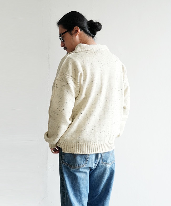 SALE 50%OFF】Caledoor(カレドアー) Merino Wool zip-up jumper メリノ
