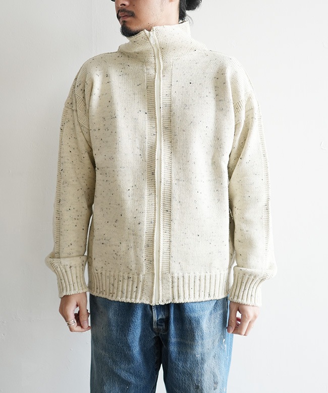 SALE 50%OFF】Caledoor(カレドアー) Merino Wool zip-up jumper メリノ