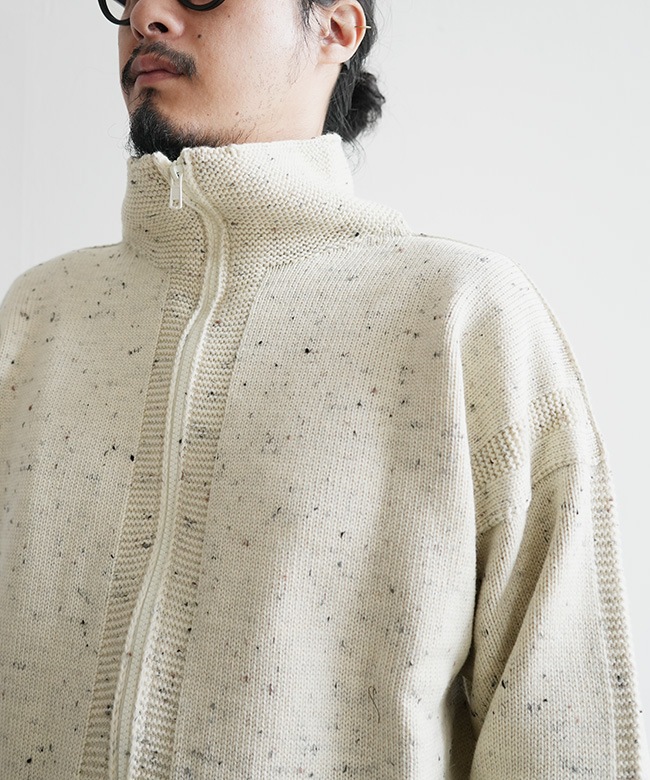 SALE 50%OFF】Caledoor(カレドアー) Merino Wool zip-up jumper メリノ