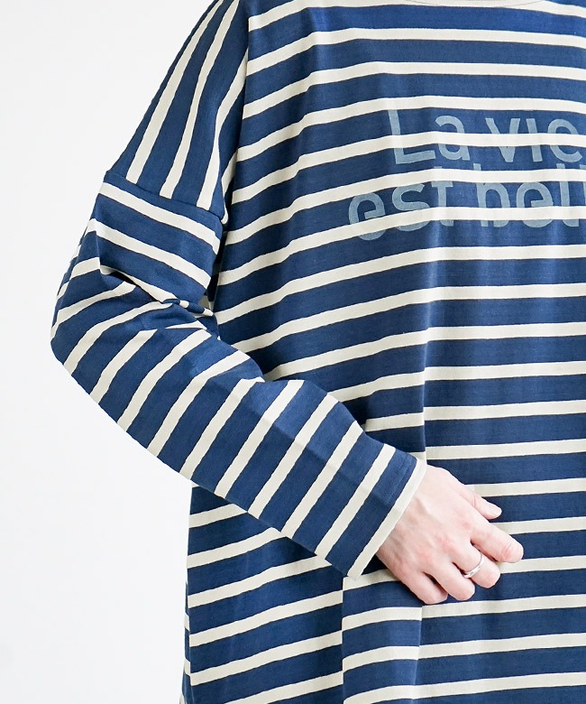 SALE 50%OFF】[NLA2351P06]ARMEN(アーメン) LA VIE L/SL BOAT-NECK