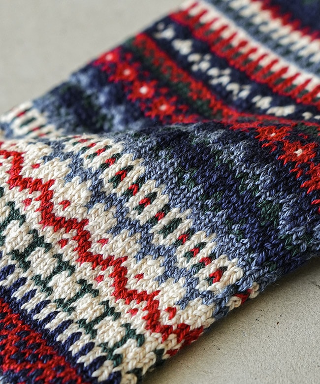 R1630]ROTOTO(ロトト)NORDIC PATTERN SOCKS ノルディック パターン