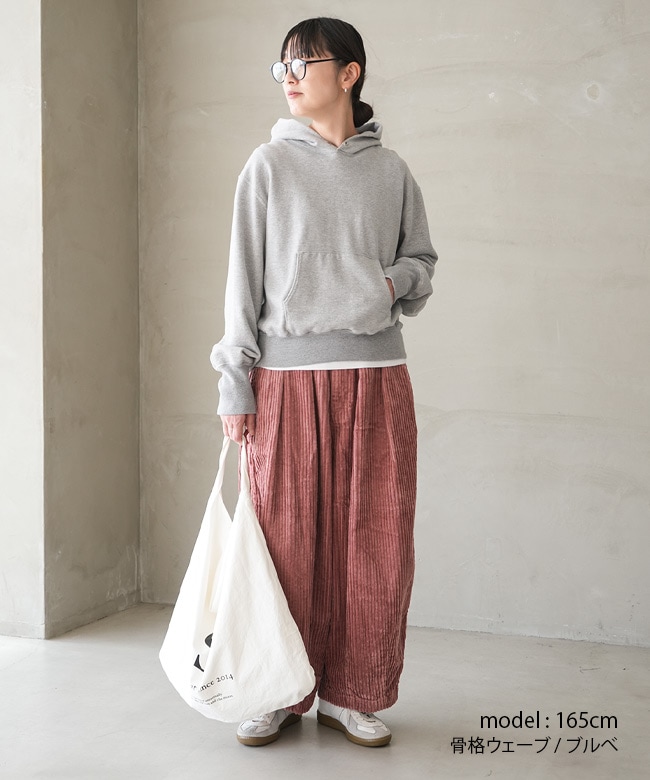 A12425]HARVESTY(ハーベスティ) BIG CORDUROY CIRCUS PANTS ビッグ